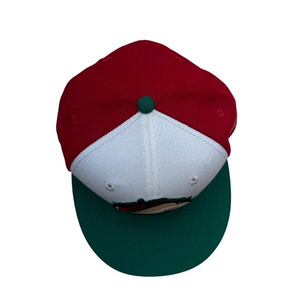 Fresno Grizzlies MiLB Taco Theme Night 59Fifty New Era Red/White/Green Sz 7 1/4 - Picture 12 of 13